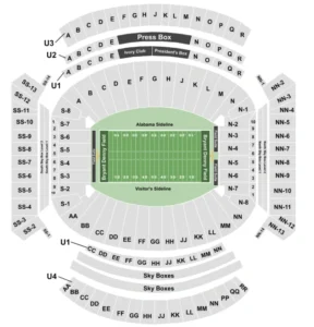 Bryant-Denny Stadium Seating Chart