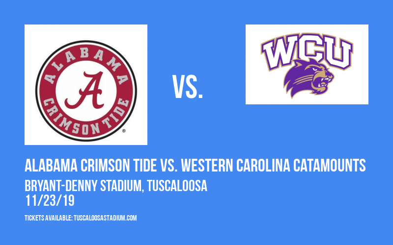 Alabama Crimson Tide vs. Western Carolina Catamounts at Bryant-Denny Stadium