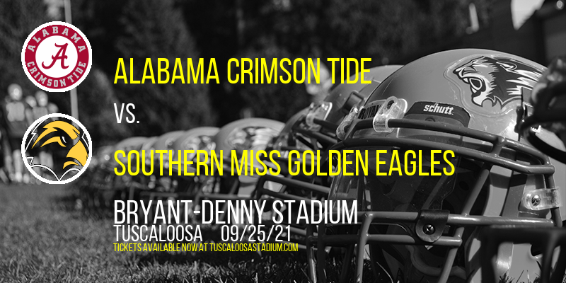 Alabama Crimson Tide vs. Southern Miss Golden Eagles at Bryant-Denny Stadium